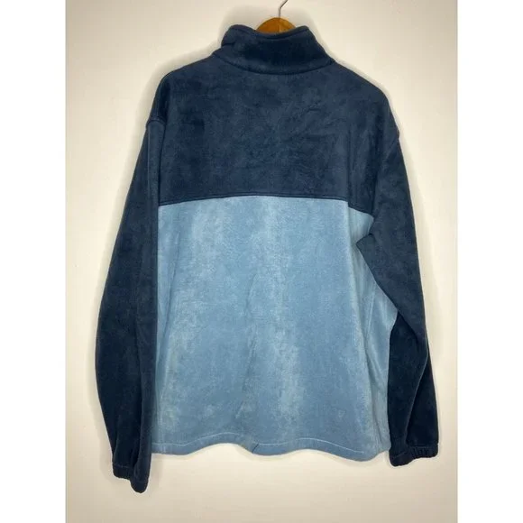 Columbia Men's 2XL Blue Fleece Full Zip Sweater New - Picture 9 of 10